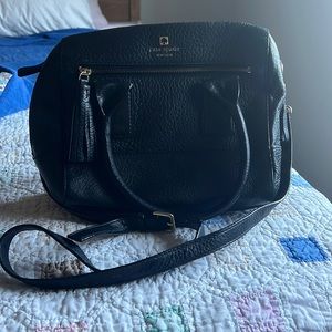 Black Kate Spade leather bag